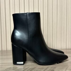 Calvin Klein Women’s High Block Heel Booties Black Size 6.5M